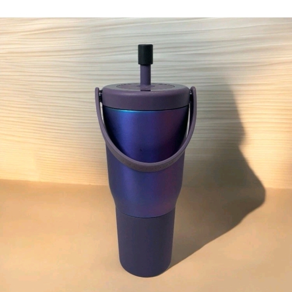 Purple Insulated Water Bottle with Handle Brumate Rise